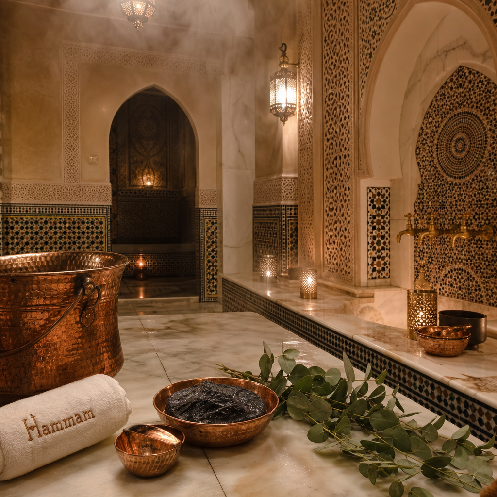 حمام مغربي كلاسيكي بالبخار