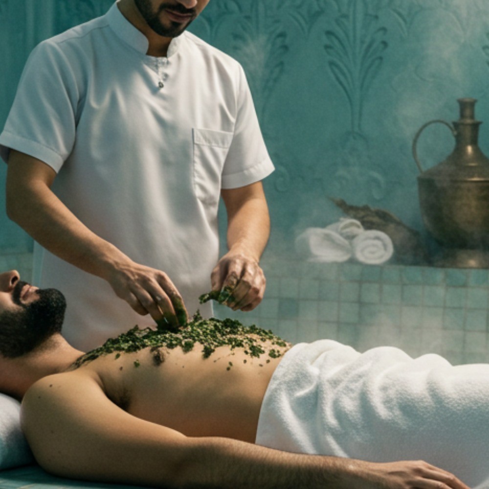 حمام مغربي + تنظيف بشرة